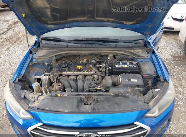 5NPD84LF9HH059208 2017 HYUNDAI ELANTRA Blue Հետևի տեսք