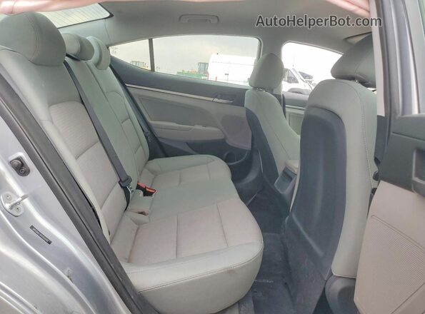5NPD84LF9HH059290 2017 HYUNDAI ELANTRA Silver Rear seats view