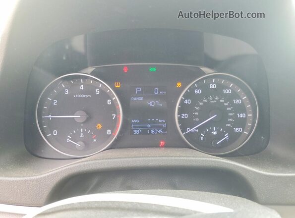 5NPD84LF9HH059290 2017 HYUNDAI ELANTRA Silver Instrument cluster view