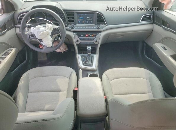 5NPD84LF9HH059290 2017 HYUNDAI ELANTRA Silver Dashboard view