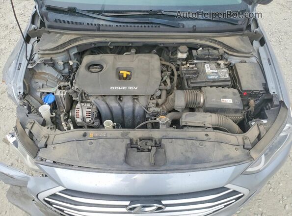 5NPD84LF9HH059290 2017 HYUNDAI ELANTRA Silver Rear interior view