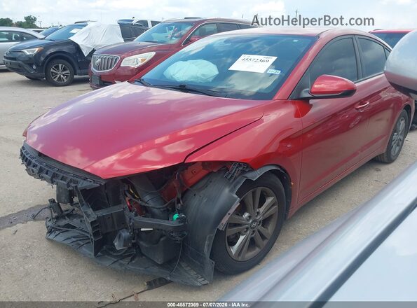 5NPD84LF9HH070046 2017 HYUNDAI ELANTRA Красный Передняя левая четверть
