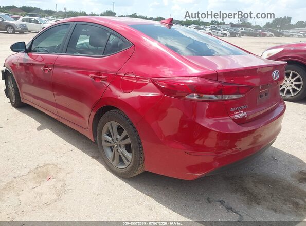 5NPD84LF9HH070046 2017 HYUNDAI ELANTRA Красный Задняя левая четверть