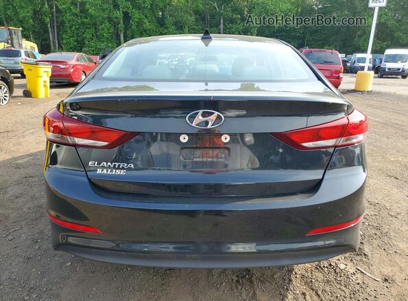 5NPD84LF9HH074016 2017 HYUNDAI ELANTRA Black Вид ззаду