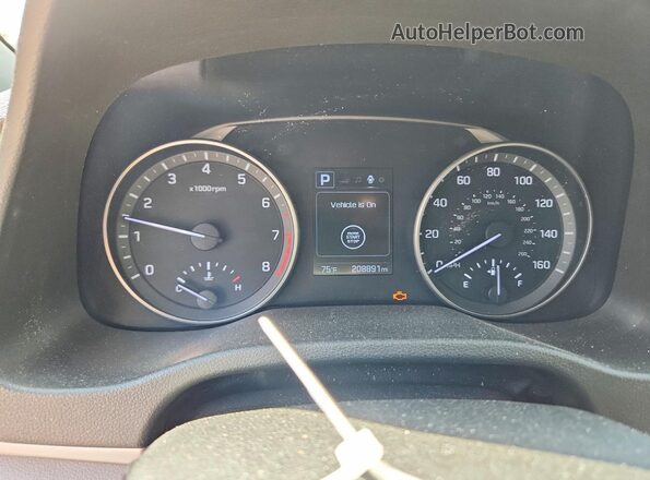 5NPD84LF9HH075442 2017 HYUNDAI ELANTRA Silver Սարքավորումների վահանակի տեսք