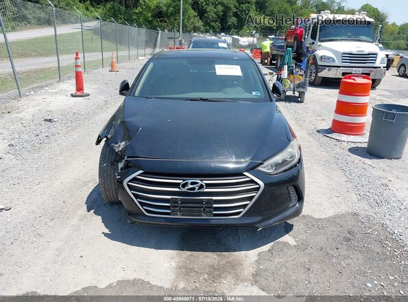 5NPD84LF9HH118886 2017 HYUNDAI ELANTRA Black Widok zestawu wskaźników