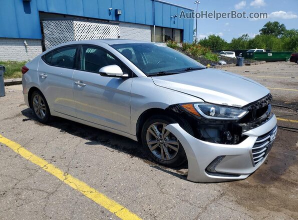 5NPD84LF9HH139639 2017 HYUNDAI ELANTRA Серебряный Передняя правая четверть