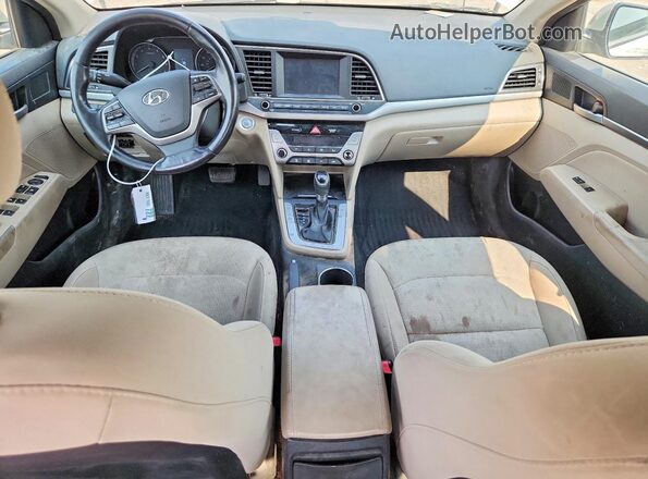 5NPD84LF9HH165481 2017 HYUNDAI ELANTRA Beige Առջևի վահանակի տեսք