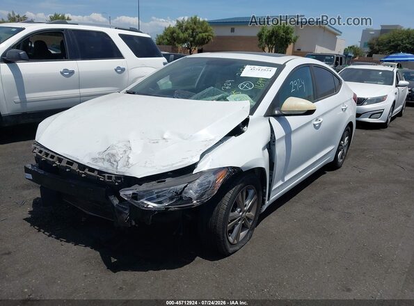5NPD84LF9HH169952 2017 HYUNDAI ELANTRA White Առջևի ձախ երեք քառորդ տեսարան