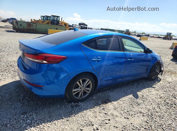 5NPD84LF9JH224616 2018 HYUNDAI ELANTRA Blue Tył prawy