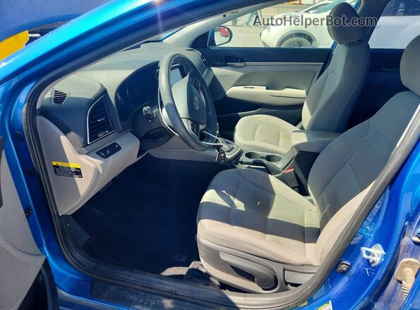 5NPD84LF9JH224616 2018 HYUNDAI ELANTRA Blue Widok wnętrza z przodu