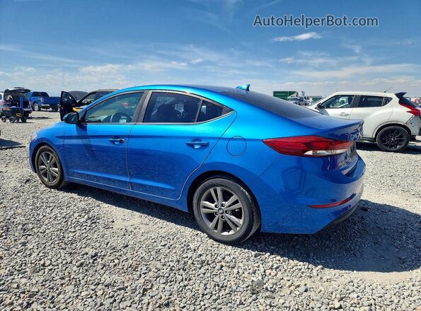 5NPD84LF9JH224616 2018 HYUNDAI ELANTRA Blue Tył lewy