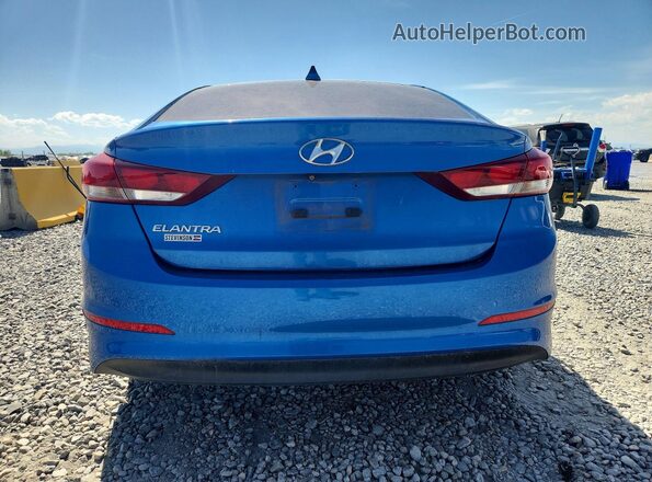 5NPD84LF9JH224616 2018 HYUNDAI ELANTRA Blue Widok z tyłu
