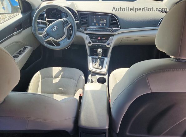5NPD84LF9JH224616 2018 HYUNDAI ELANTRA Blue Widok deski rozdzielczej