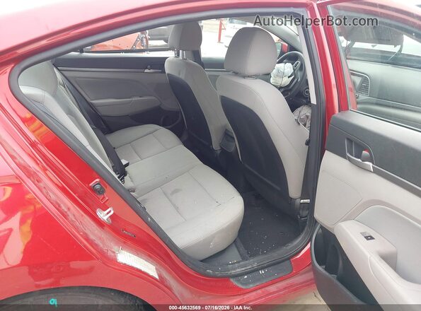 5NPD84LF9JH227709 2018 HYUNDAI ELANTRA Red Widok naklejki z numerem VIN