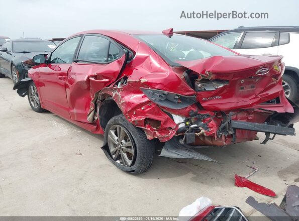 5NPD84LF9JH227709 2018 HYUNDAI ELANTRA Red Tył lewy
