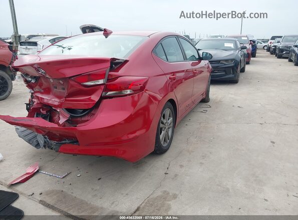 5NPD84LF9JH227709 2018 HYUNDAI ELANTRA Red Tył prawy