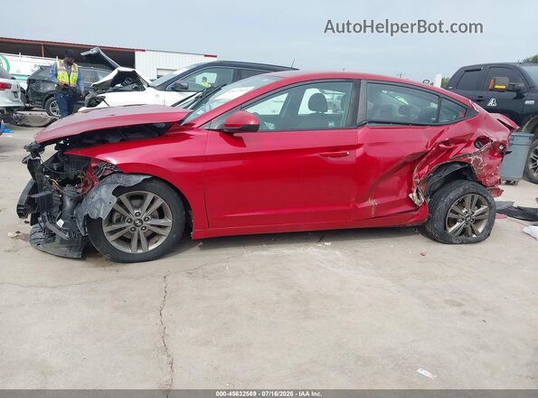 5NPD84LF9JH227709 2018 HYUNDAI ELANTRA Red 