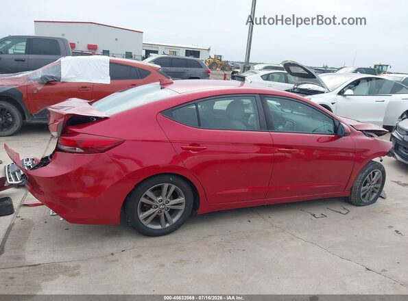 5NPD84LF9JH227709 2018 HYUNDAI ELANTRA Red Widok wnętrza 360 stopni
