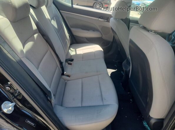 5NPD84LF9JH240671 2018 HYUNDAI ELANTRA Black უკანა სავარძლების ხედი