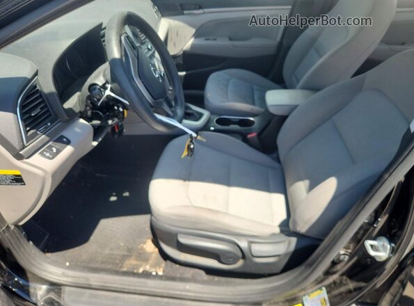 5NPD84LF9JH240671 2018 HYUNDAI ELANTRA Black წინა სალონის ხედი