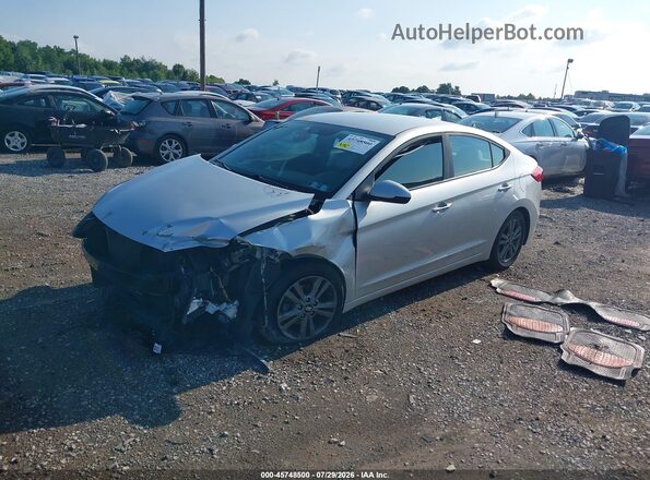 5NPD84LF9JH243442 2018 HYUNDAI ELANTRA Серебряный Передняя левая четверть