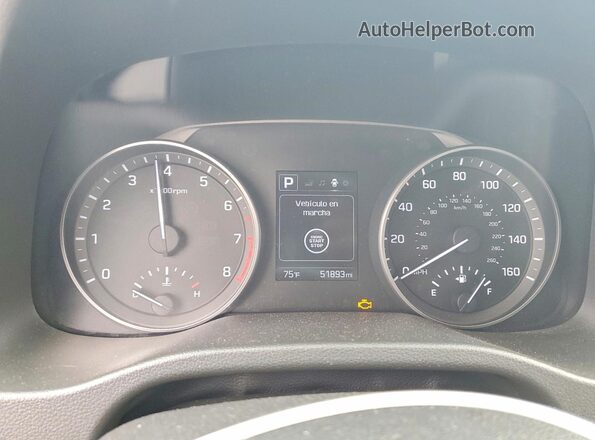 5NPD84LF9JH248415 2018 HYUNDAI ELANTRA Синий Вид щитка приборов