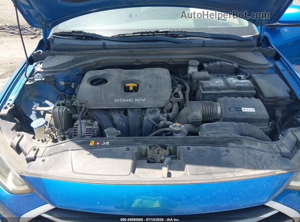 5NPD84LF9JH256725 2018 HYUNDAI ELANTRA Blue Rear view