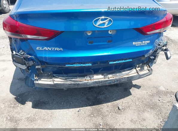 5NPD84LF9JH256725 2018 HYUNDAI ELANTRA Blue Front view