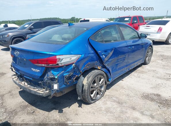 5NPD84LF9JH256725 2018 HYUNDAI ELANTRA Blue Rear right
