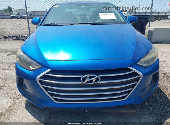 5NPD84LF9JH256725 2018 HYUNDAI ELANTRA Blue Instrument cluster view
