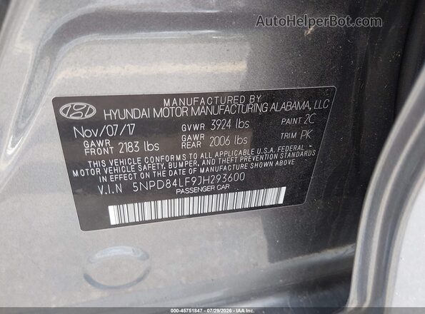 5NPD84LF9JH293600 2018 HYUNDAI ELANTRA Cream Вид підкапотного простору
