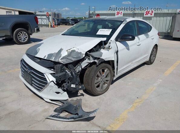 5NPD84LF9JH294696 2018 HYUNDAI ELANTRA White Front left