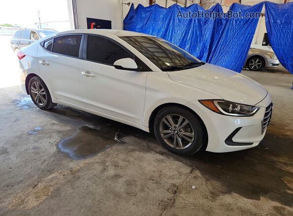 5NPD84LF9JH298750 2018 HYUNDAI ELANTRA White Delantero derecho