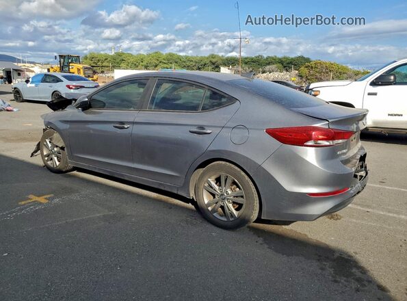5NPD84LF9JH300111 2018 HYUNDAI ELANTRA Gray Rear left