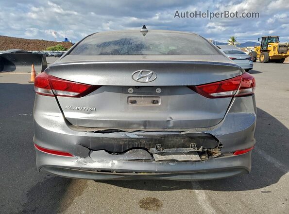 5NPD84LF9JH300111 2018 HYUNDAI ELANTRA Gray Rear view