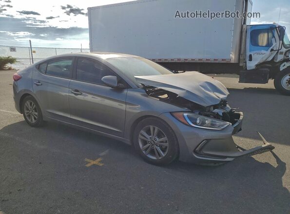 5NPD84LF9JH300111 2018 HYUNDAI ELANTRA Gray Front right