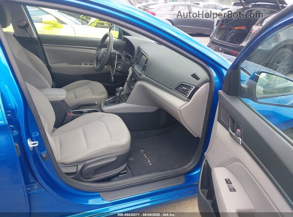 5NPD84LF9JH342133 2018 HYUNDAI ELANTRA Blue Widok wnętrza z przodu