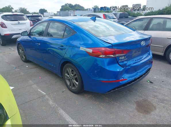 5NPD84LF9JH342133 2018 HYUNDAI ELANTRA Blue Tył lewy