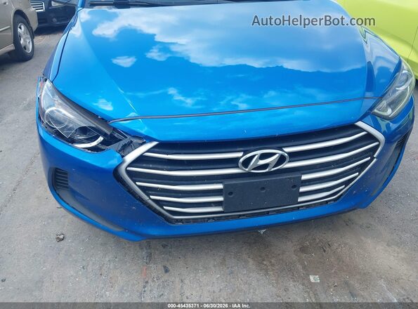 5NPD84LF9JH342133 2018 HYUNDAI ELANTRA Blue Widok z przodu