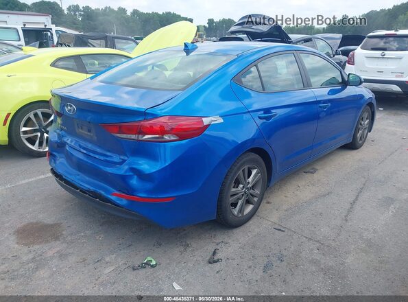 5NPD84LF9JH342133 2018 HYUNDAI ELANTRA Blue Tył prawy