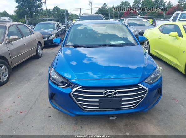 5NPD84LF9JH342133 2018 HYUNDAI ELANTRA Blue Widok zestawu wskaźników