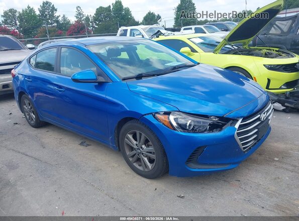 5NPD84LF9JH342133 2018 HYUNDAI ELANTRA Blue Widok wnętrza z tyłu