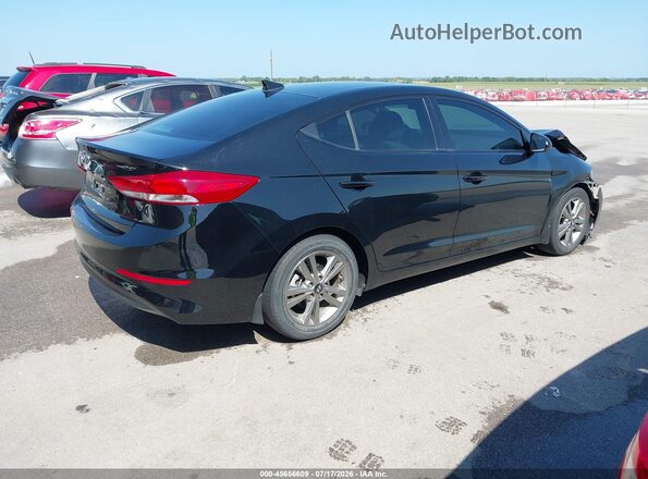 5NPD84LF9JH350457 2018 HYUNDAI ELANTRA Black Trasero derecho