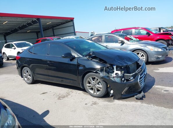 5NPD84LF9JH350457 2018 HYUNDAI ELANTRA Black Vista interior trasera