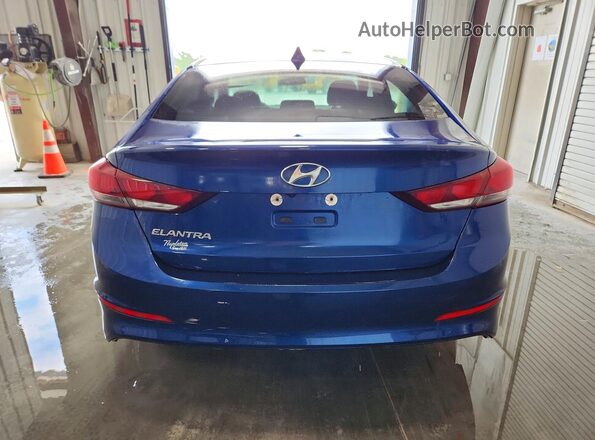 5NPD84LF9JH351947 2018 HYUNDAI ELANTRA Синий Вид сзади