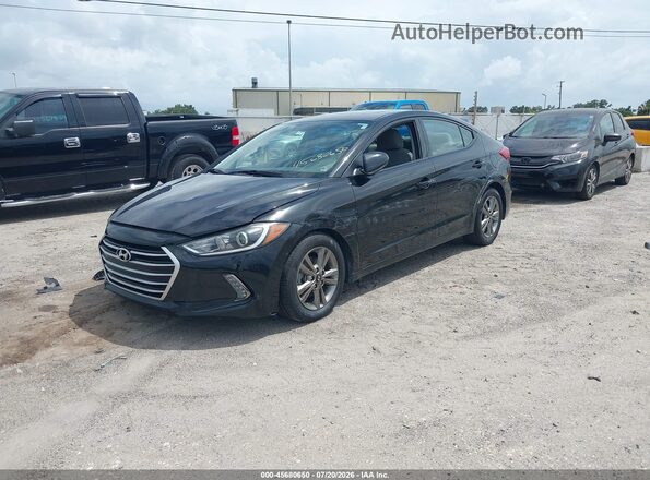 5NPD84LF9JH360390 2018 HYUNDAI ELANTRA Black Front left