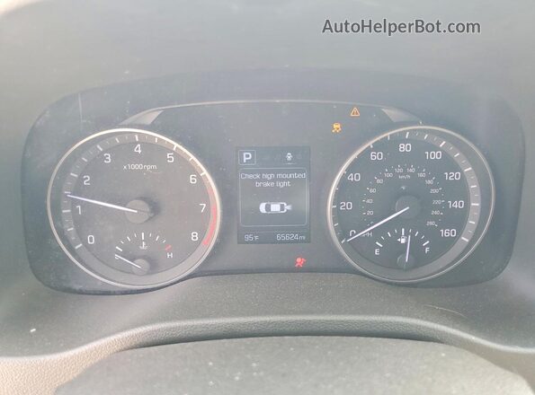 5NPD84LF9JH360924 2018 HYUNDAI ELANTRA Silver Սարքավորումների վահանակի տեսք