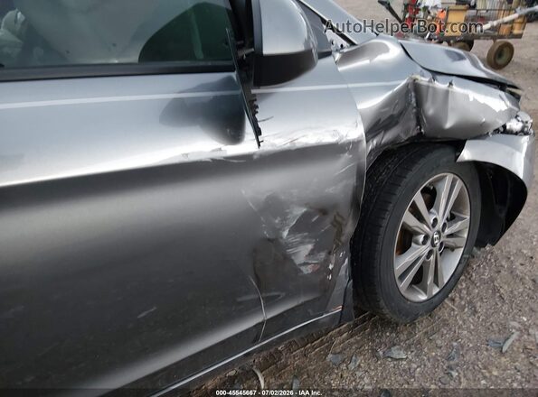 5NPD84LF9JH368084 2018 HYUNDAI ELANTRA Gray წინა ხედი