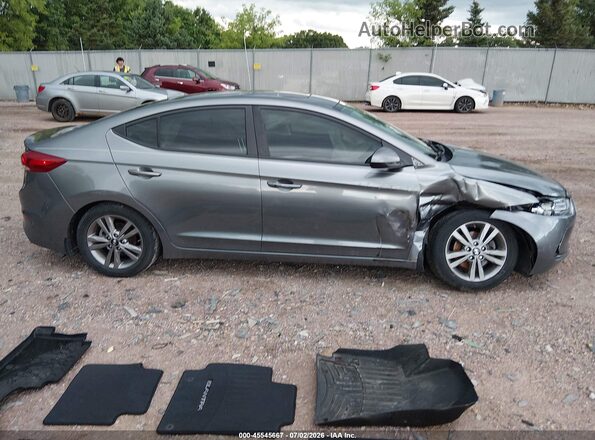 5NPD84LF9JH368084 2018 HYUNDAI ELANTRA Gray უკანა სალონის ხედი